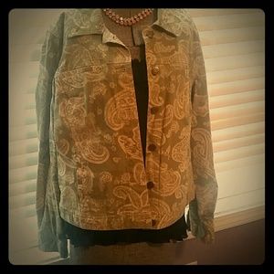 Croft and barrow paisley jacket. Sz. Lg.